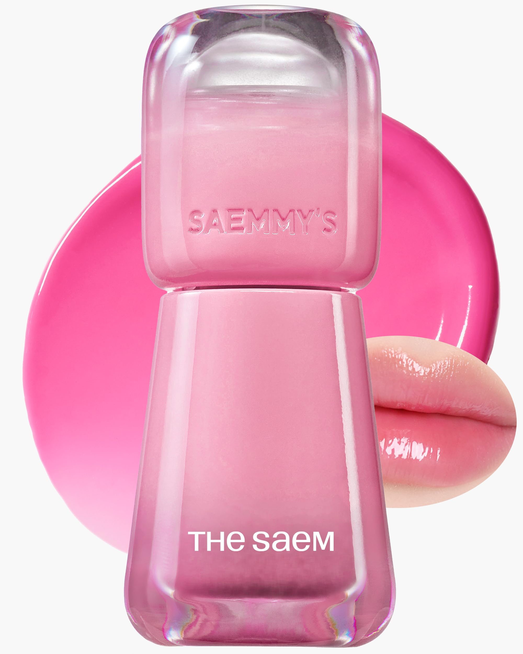 THESAEM Saemmy's Ade Shot Tint - Water Gel Lip Tint with Plump Gloss Finish | 0.1 fl oz (09 Pink Lemon)
