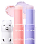 THESAEM Iceland Eye Stick Bundle – 2 Pack (Collagen + Peptide) 0.38 oz Each | Cooling Under-Eye Care with 6-Type Collagen & 5-Peptide Complex