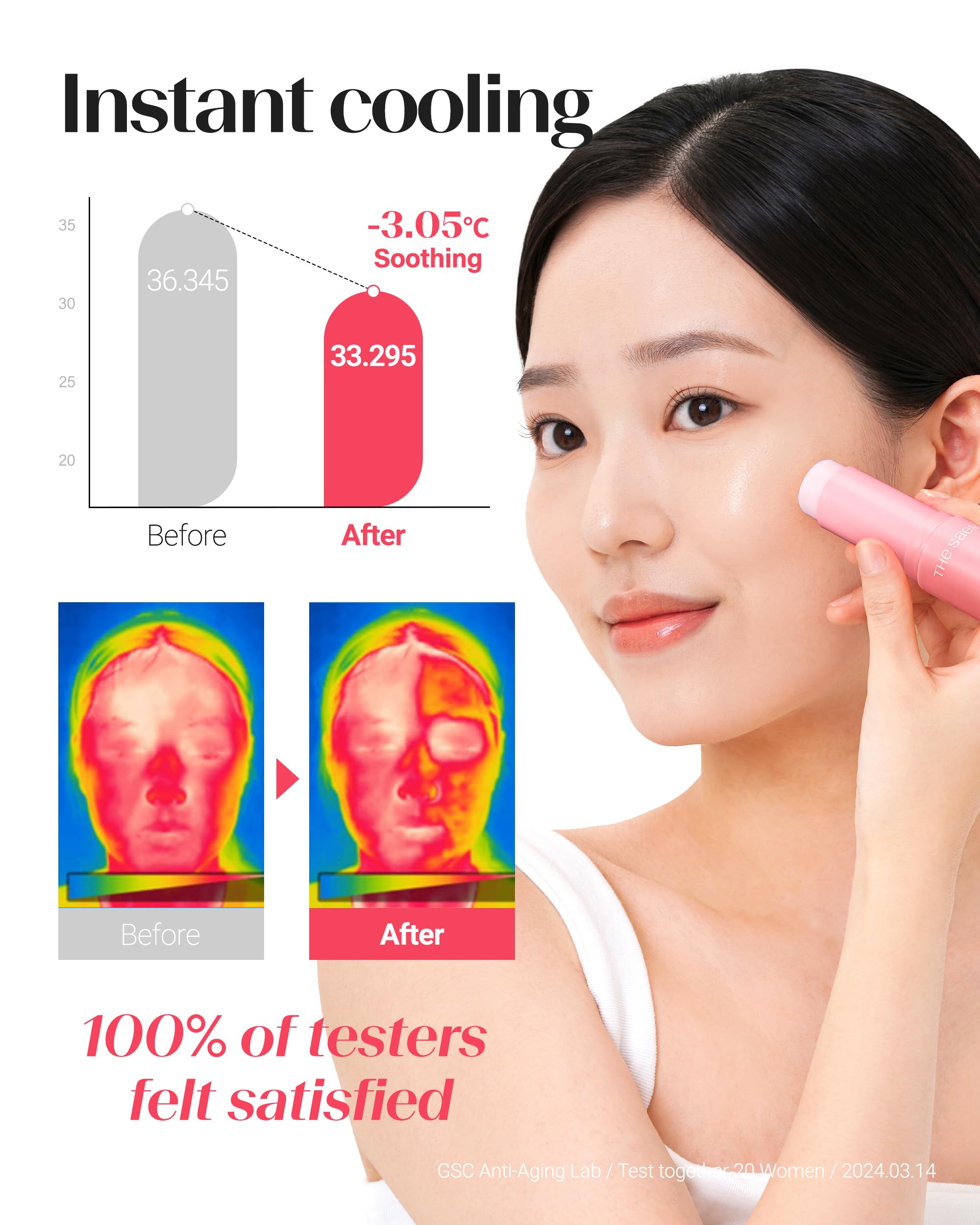 THESAEM Iceland Hydrating Collagen Eye Stick 2 Pack (0.38 oz Each) – Rose Scent