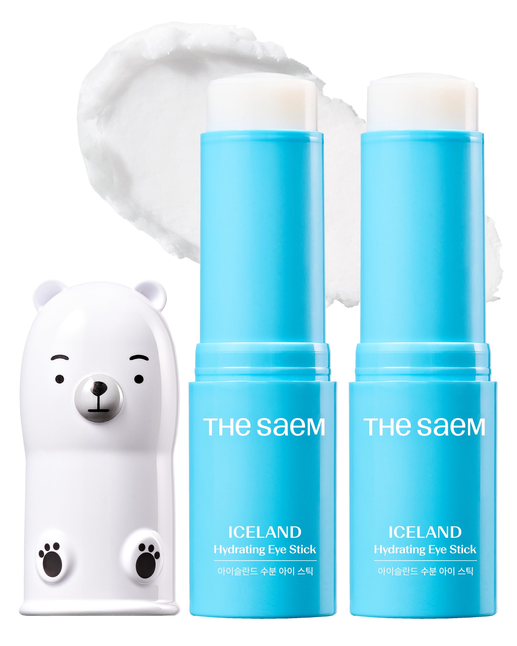 THESAEM Iceland Hydrating Eye Stick – Cooling Under-Eye Balm for Dark Circles, Puffiness & Wrinkles | 0.38 oz 2 Pack