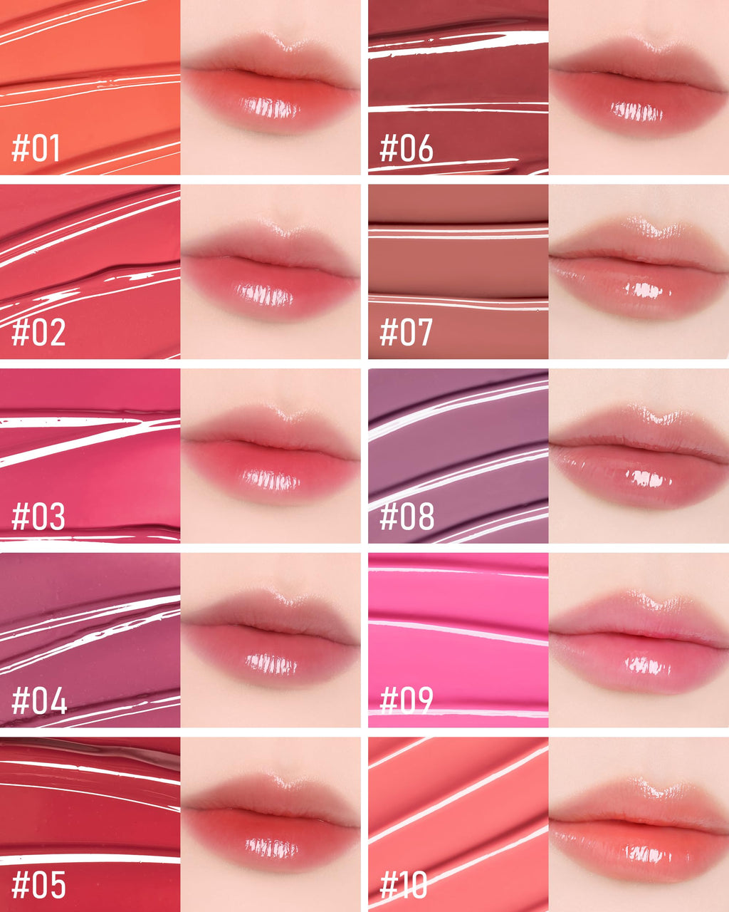 THESAEM Saemmy's Ade Shot Tint Peach Oolong Soft Pink – Water Gel Lip Tint with Plump Glowy Finish