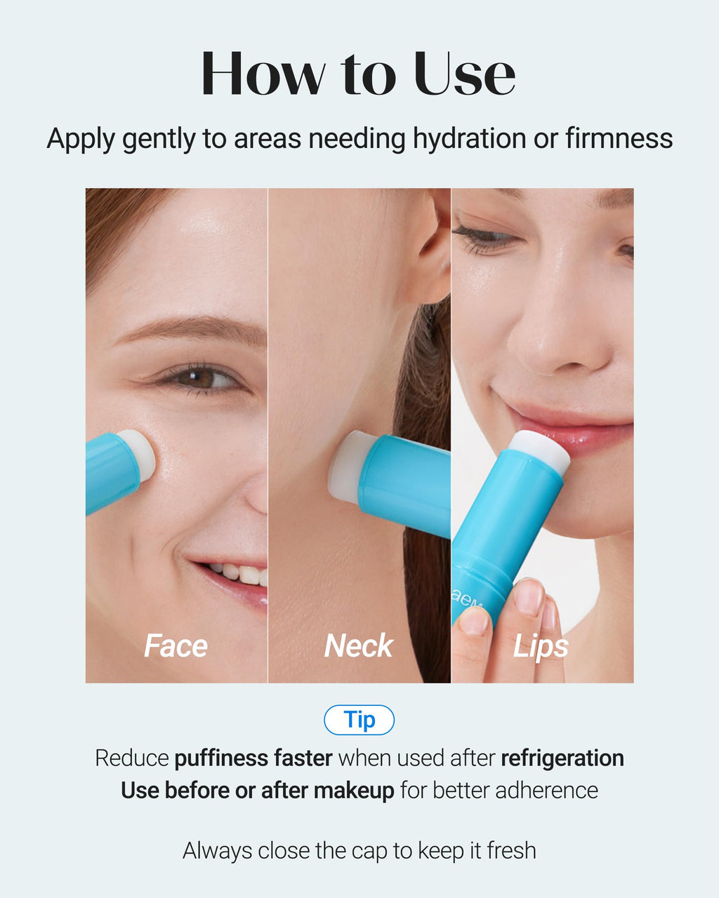 THESAEM Iceland Hydrating Eye Stick – Cooling Balm for Dark Circles, Puffiness & Wrinkles | 0.38 oz