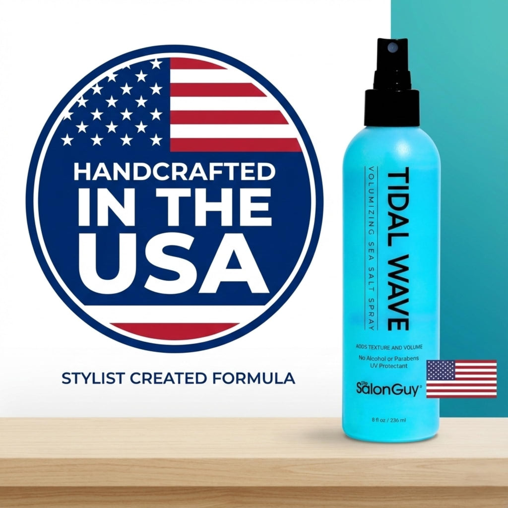 THESALONGUY Tidal Wave Sea Salt Hair Spray – Volume, Texture & Beachy Waves | Matte Finish, Light Hold | Alcohol-Free | 8 oz