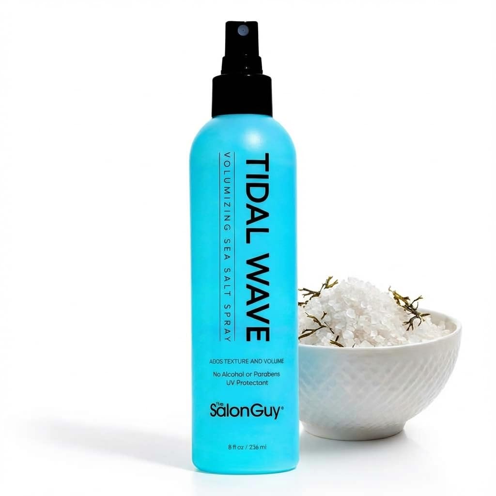 THESALONGUY Tidal Wave Sea Salt Hair Spray – Volume, Texture & Beachy Waves | Matte Finish, Light Hold | Alcohol-Free | 8 oz
