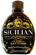 The Sicilian 200X Dark Black Bronzer Tanning Lotion | Gradual Sunless Tan & Nourished Skin