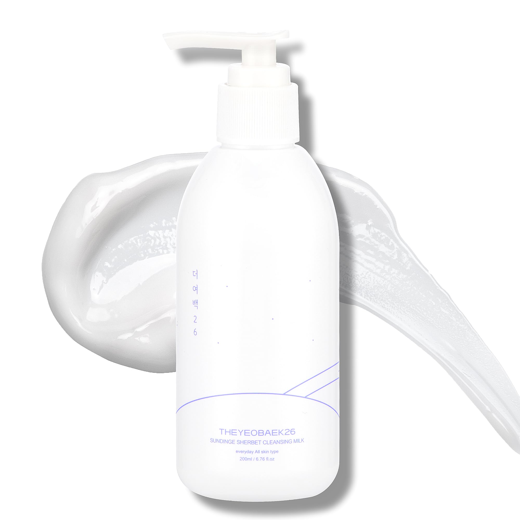 THEYEOBAEK26 Korean Cleansing Milk for Face – Gentle, Hydrating Cleanser for Dry & Sensitive Skin (200 ml)