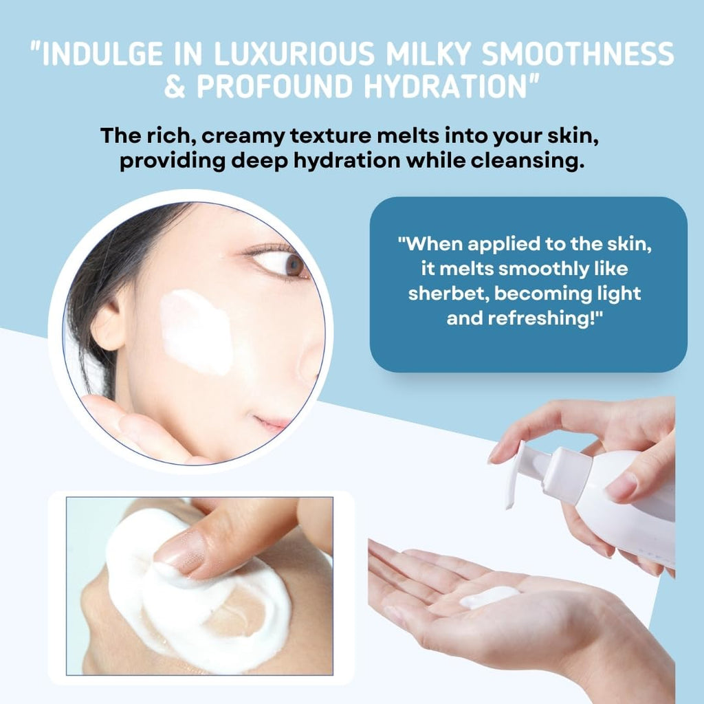 THEYEOBAEK26 Korean Cleansing Milk for Face – Gentle, Hydrating Cleanser for Dry & Sensitive Skin (200 ml)