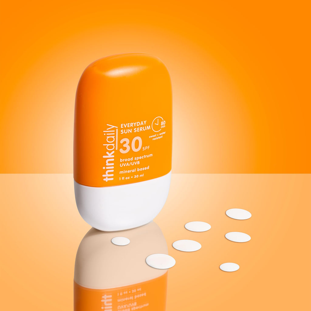 THINK Thinkdaily SPF 30 Sunscreen for Face – Mineral, Non-Sticky, Travel Size