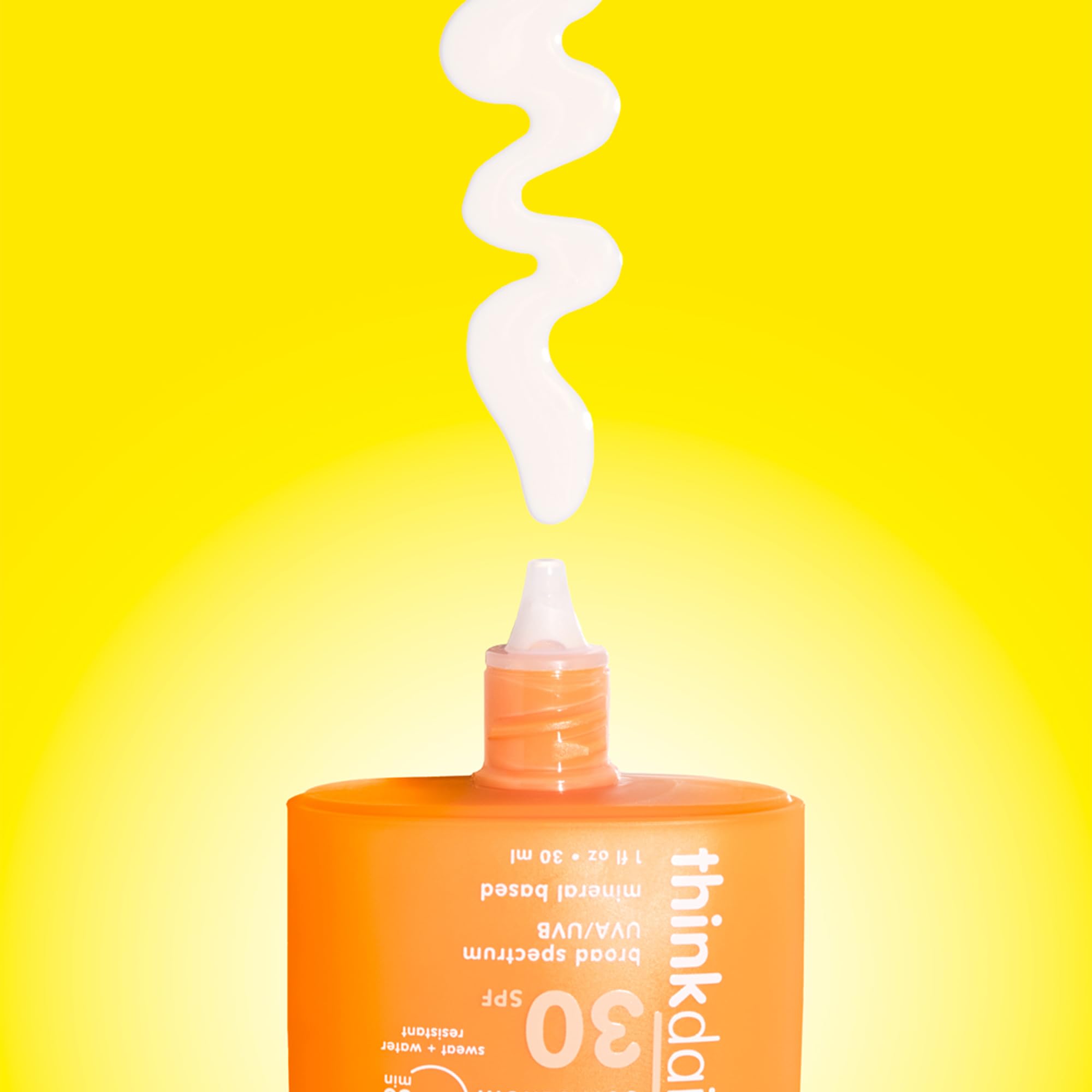 THINK Thinkdaily SPF 30 Sunscreen for Face – Mineral, Non-Sticky, Travel Size