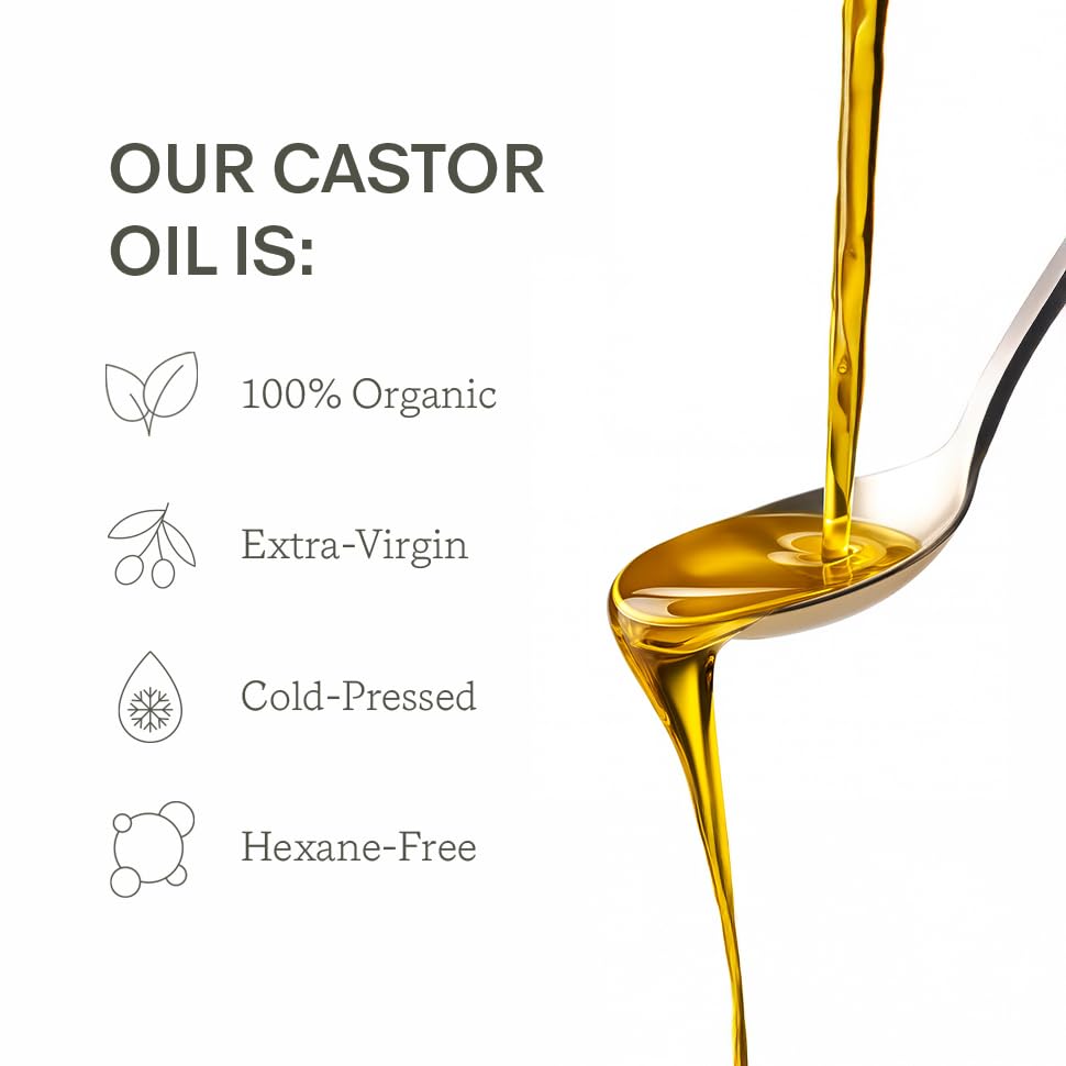 Third Layer Castor Oil Night Oil – 100% Organic, Cold-Pressed, Hexane-Free with Magnesium & Frankincense (14 oz)