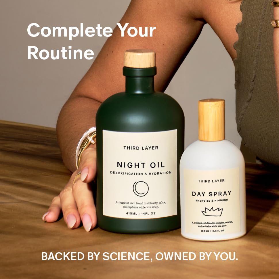 Third Layer Day Spray – Fast-Absorbing Skin & Body Oil with Jojoba, Moringa & Green Coffee