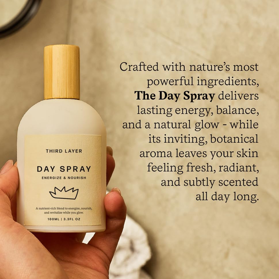 Third Layer Day Spray – Fast-Absorbing Skin & Body Oil with Jojoba, Moringa & Green Coffee