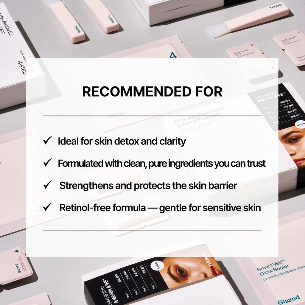 THOME G-Peel Program: One Day Kit for Korean 4-Step Radiant Facial – Gentle on Sensitive Skin