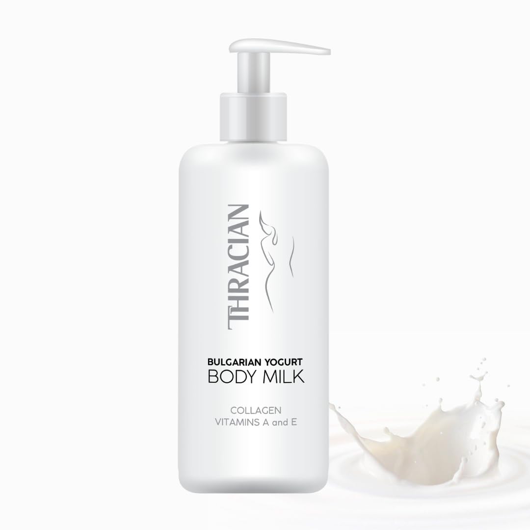 Thracian Bulgarian Yogurt Body Milk with Essential Oils — Hydrating, Non-Greasy Lotion for Sensitive & Dry Skin, 500 ml