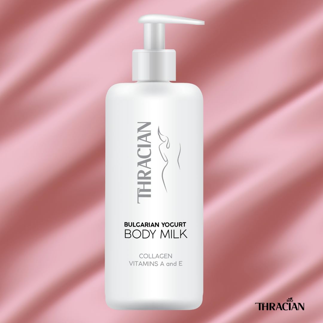 Thracian Bulgarian Yogurt Body Milk with Essential Oils — Hydrating, Non-Greasy Lotion for Sensitive & Dry Skin, 500 ml