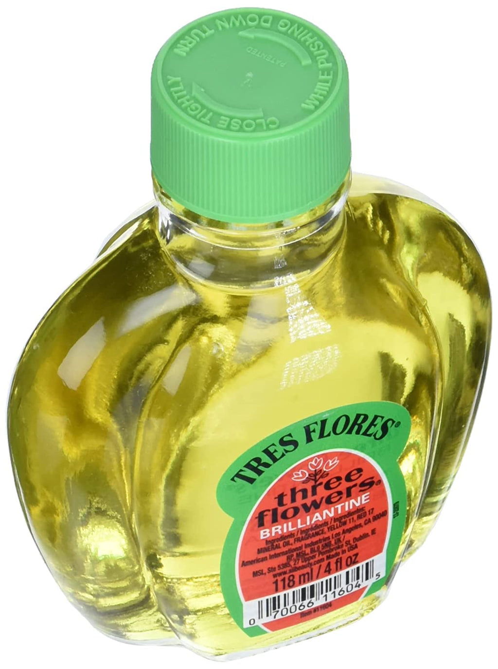 Three Flowers Brilliantine Liquid 4 oz (Pack of 3) – Non-Greasy Hair Oil