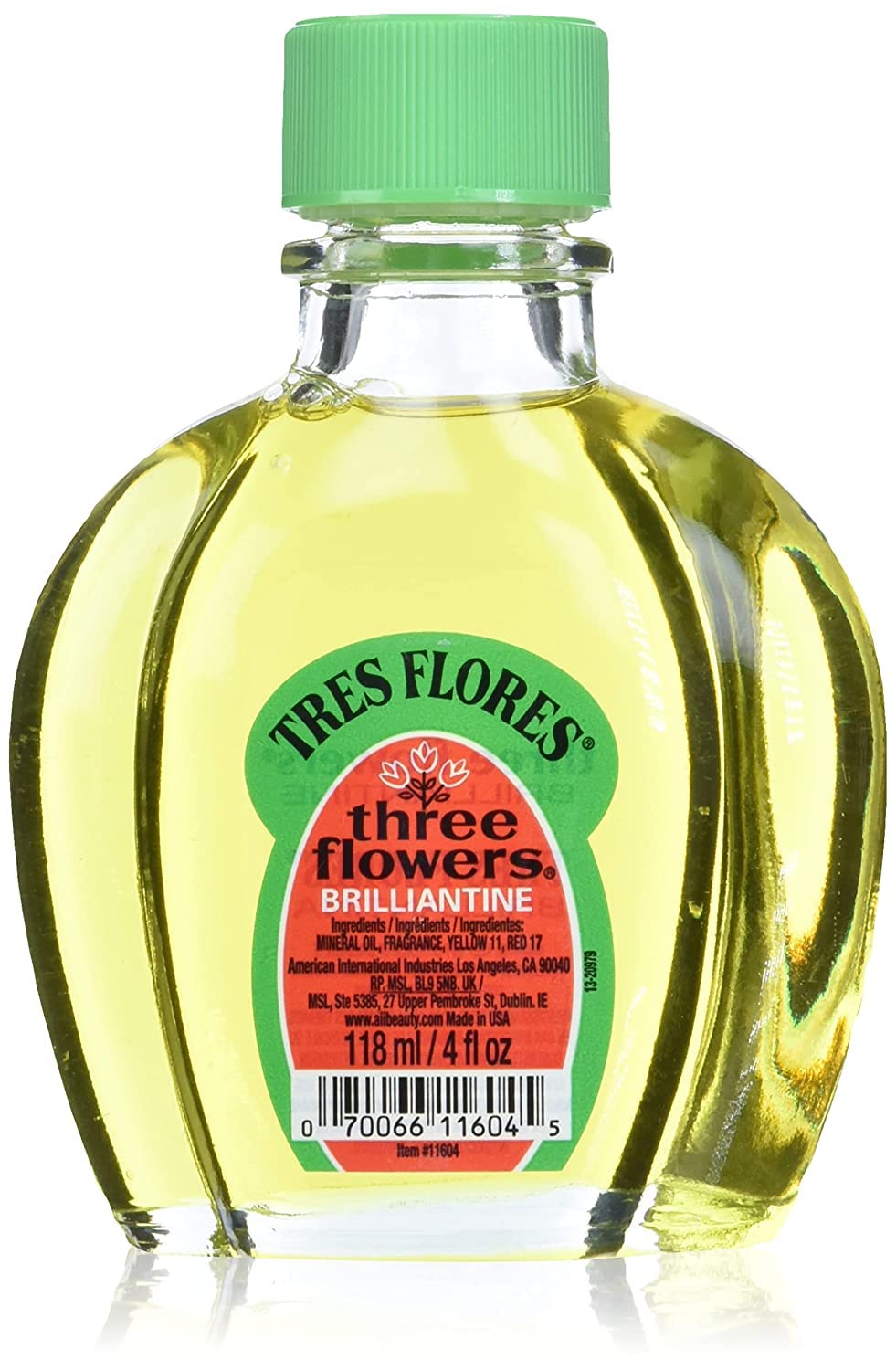 Three Flowers Brilliantine Liquid 4 oz (Pack of 3) – Non-Greasy Hair Oil