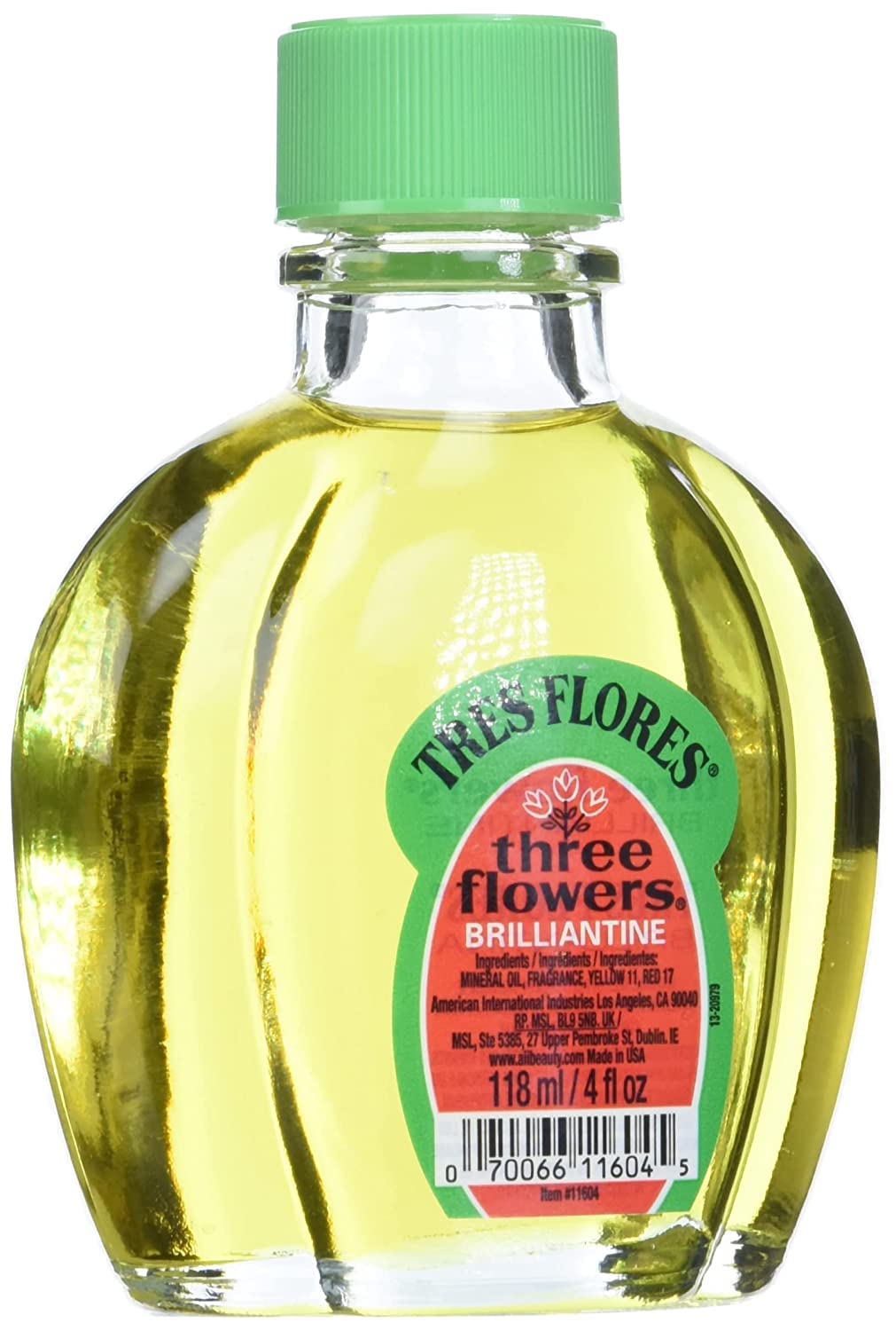 Three Flowers Brilliantine Liquid 4 oz (Pack of 3) – Non-Greasy Hair Oil
