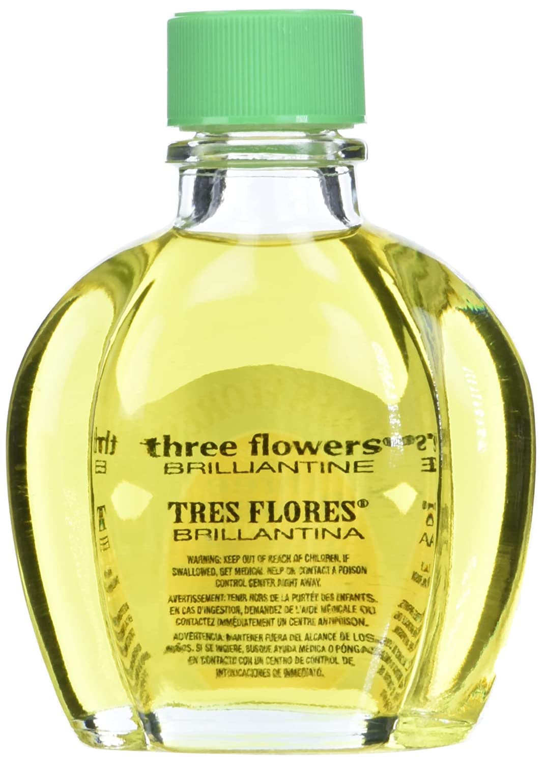 Three Flowers Brilliantine Liquid 4 oz (Pack of 3) – Non-Greasy Hair Oil