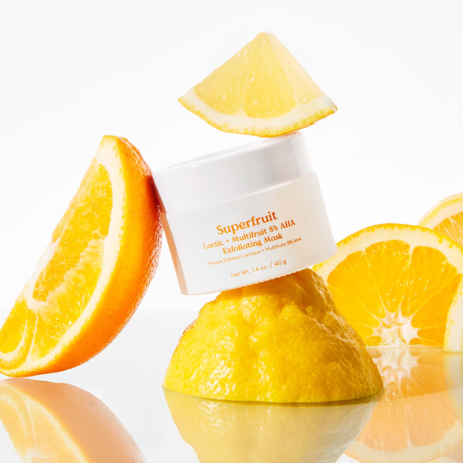 Three Ships Superfruit Lactic + Multifruit 8% AHA Exfoliating Mask | Polish, Renew, Smooth Skin | Vegan, Cruelty-Free