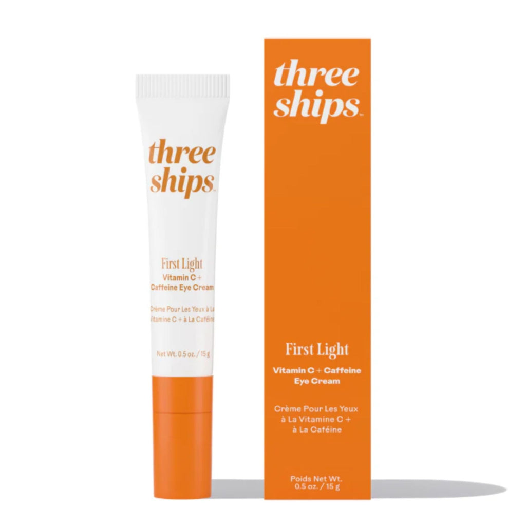 Three Ships First Light Vitamin C + Caffeine Eye Cream – De-Puff, Hydrate, Awake Under-Eye