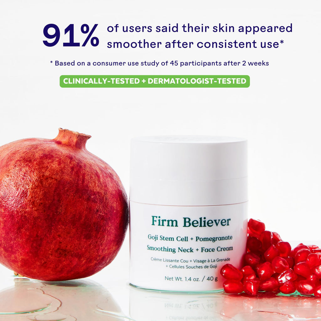 Three Ships Firm Believer Goji Stem Cell + Pomegranate Smoothing Neck & Face Cream