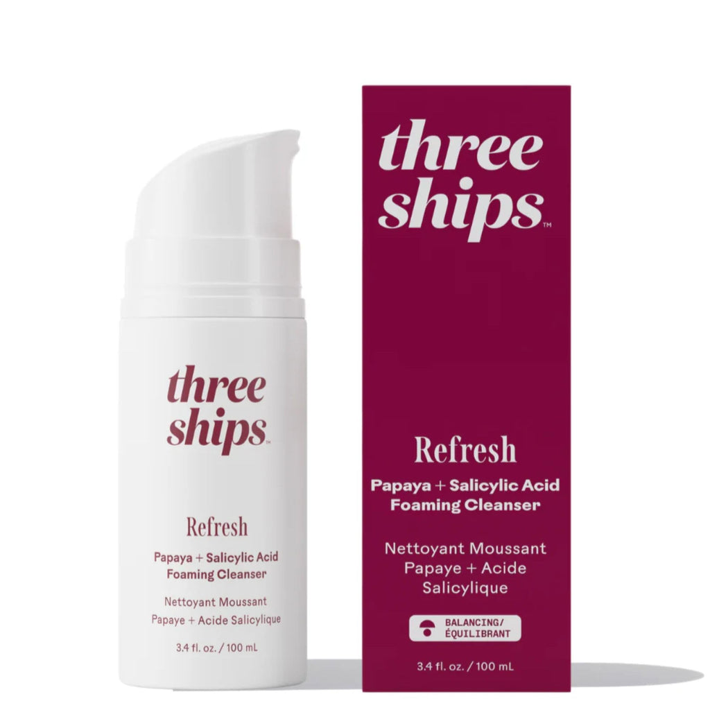 Three Ships Refresh Papaya + Salicylic Acid Cleanser | Oily/Acne-Prone Skin