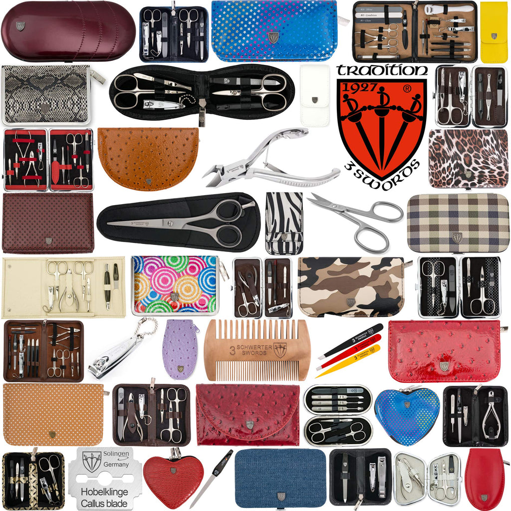 3 Swords Germany – 10-Piece Manicure & Pedicure Kit | Premium Nail Care Set in Gift Box (7797)
