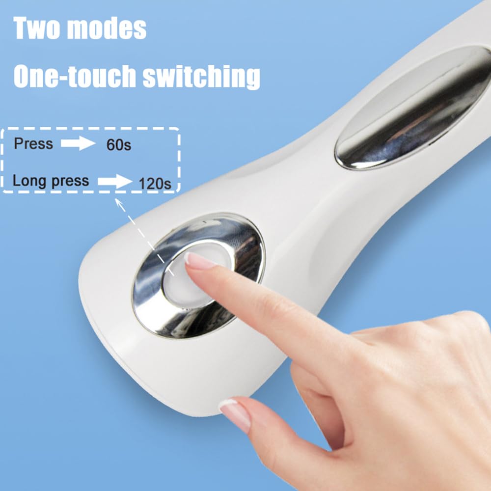 ThreeH Handheld UV LED Nail Lamp – 10W Portable Gel Dryer, USB Rechargeable, 2 Timer Settings