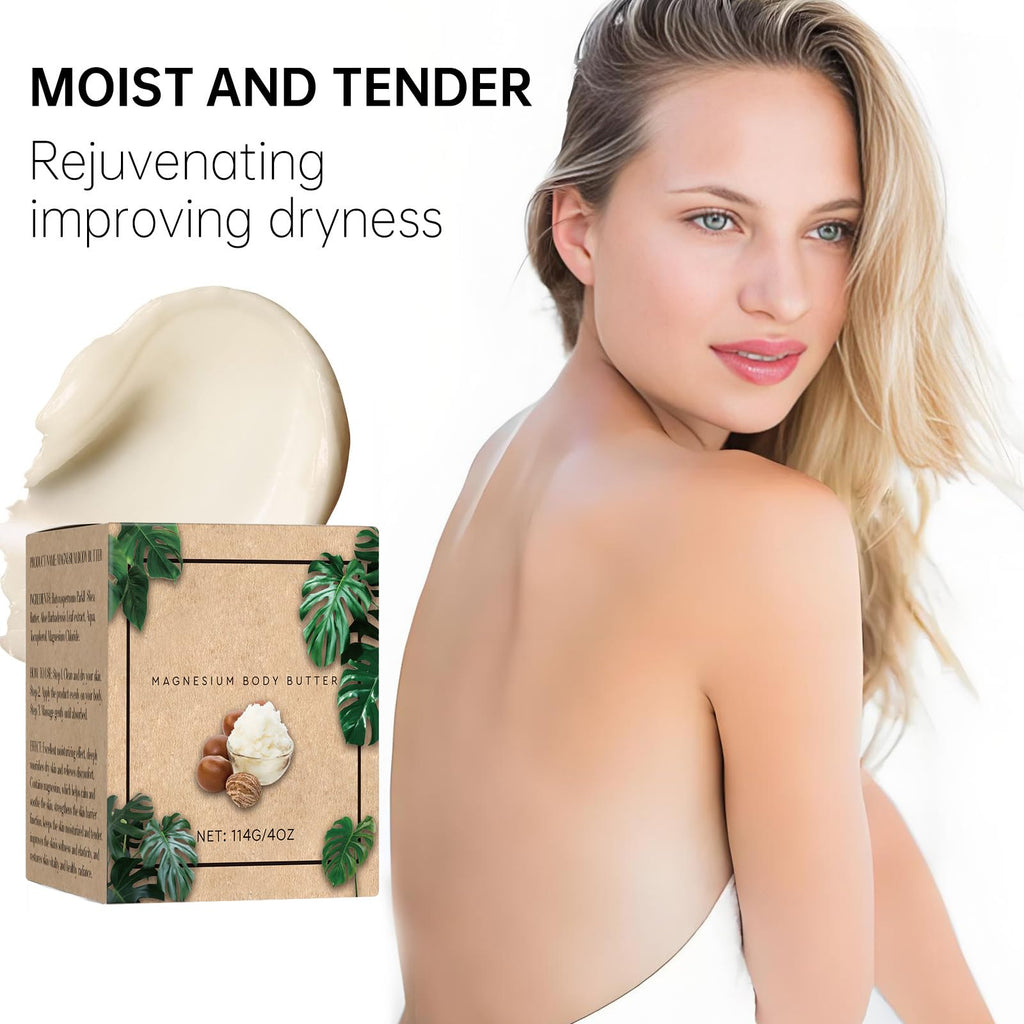 THUIOP Neuropathy Cream & Magnesium Body Butter (2-Pack) – Deep Hydration for Soft, Smooth Skin
