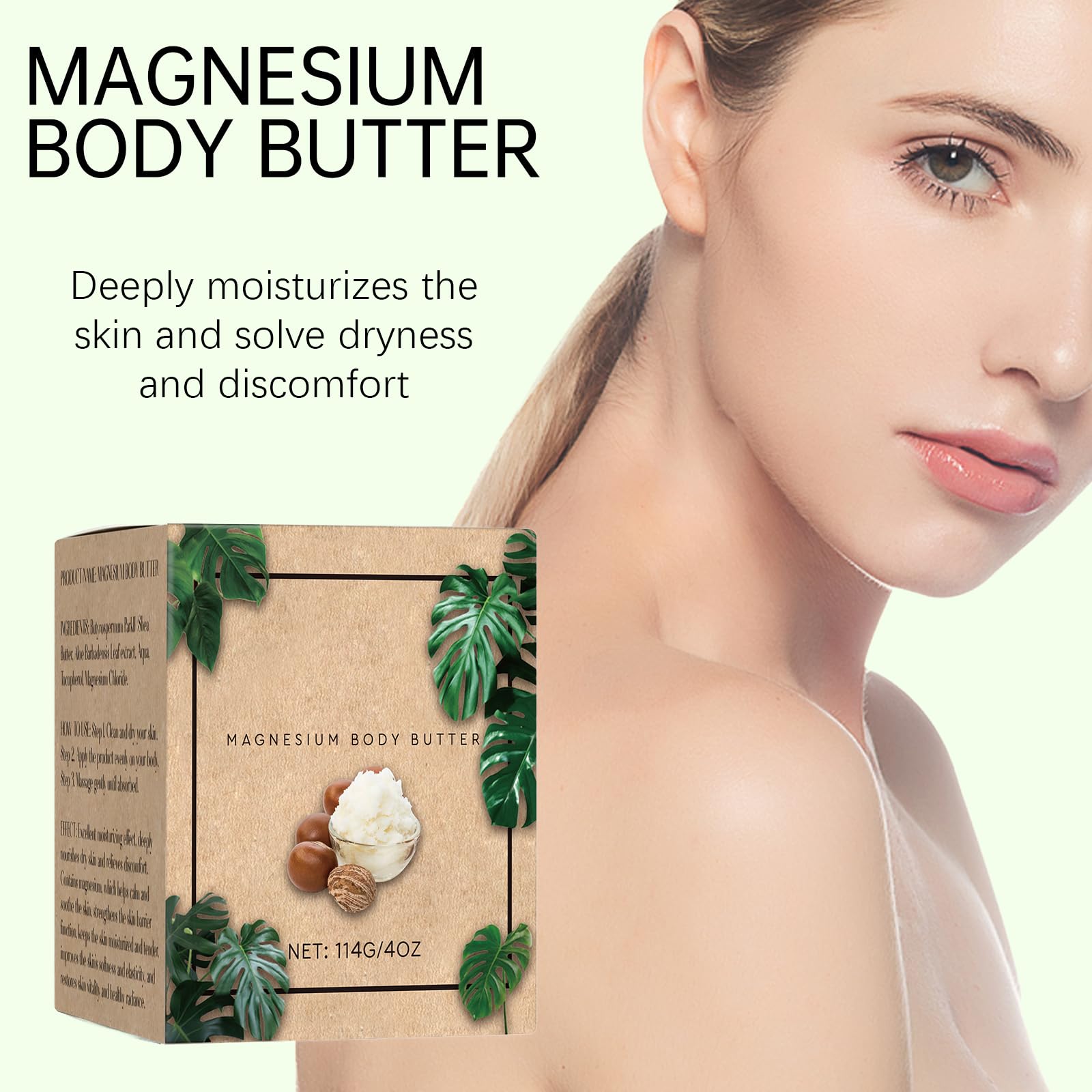 THUIOP Neuropathy Cream & Magnesium Body Butter (2-Pack) – Deep Hydration for Soft, Smooth Skin