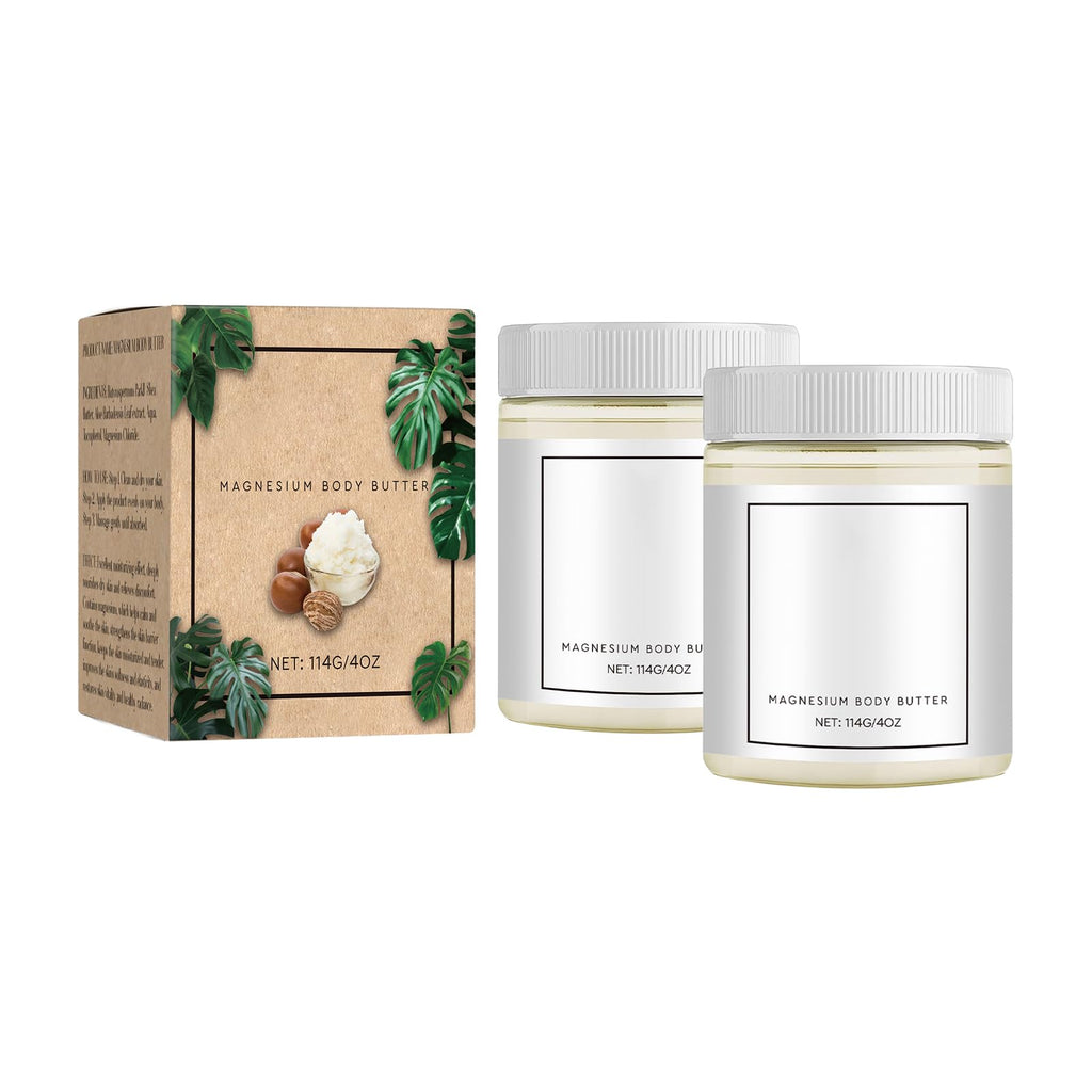 THUIOP Neuropathy Cream & Magnesium Body Butter (2-Pack) – Deep Hydration for Soft, Smooth Skin