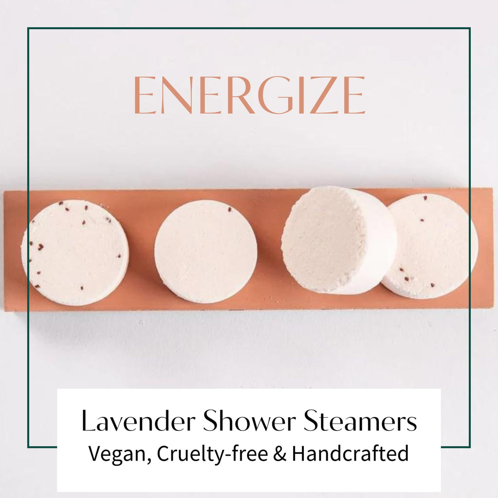 Thulisa Naturals Pink Grapefruit Shower Steamers – Organic Aromatherapy Shower Bombs, 4 Pack Gift Set