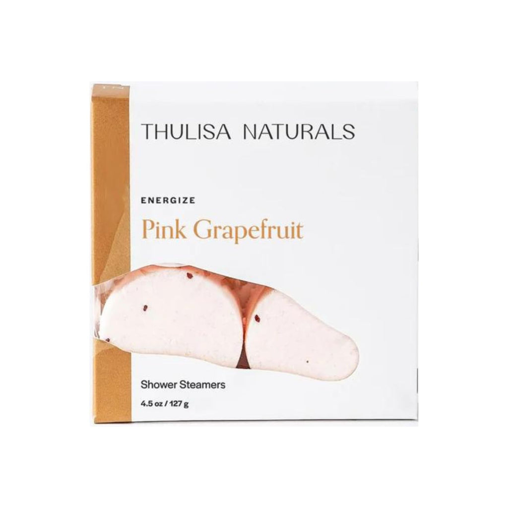 Thulisa Naturals Pink Grapefruit Shower Steamers – Organic Aromatherapy Shower Bombs, 4 Pack Gift Set