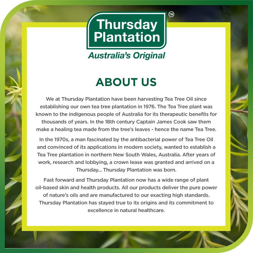 Thursday Plantation Tea Tree Face Wash Foam – Gentle, Soap-Free Cleanser (5.1 oz)