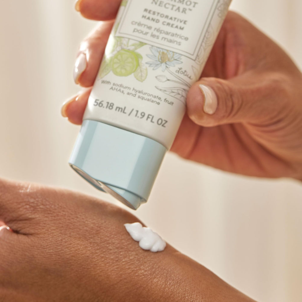 Thymes Restorative Hand Cream Bergamot Nectar – Travel-Size Moisturizer for Men & Women