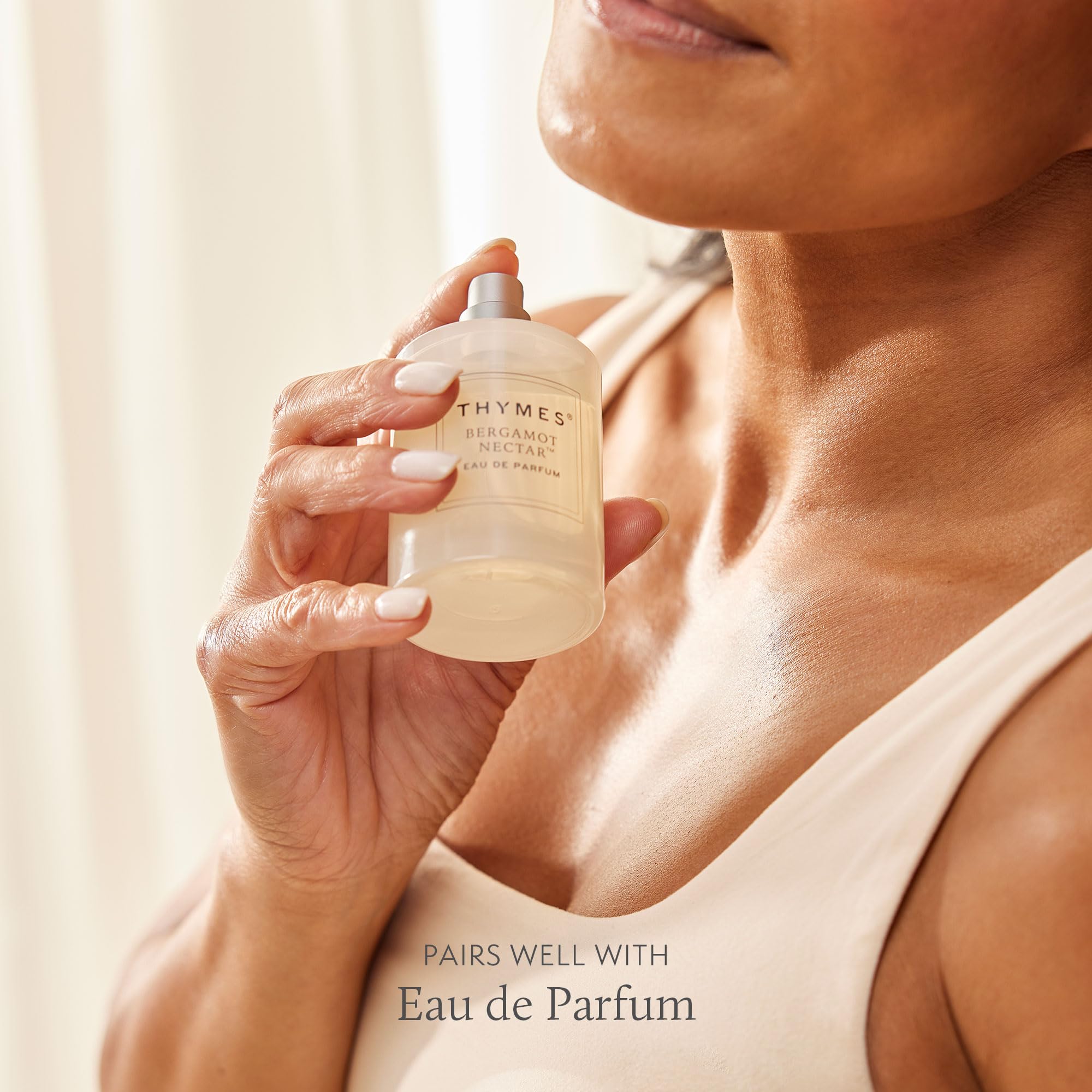 Thymes Restorative Hand Cream Bergamot Nectar – Travel-Size Moisturizer for Men & Women