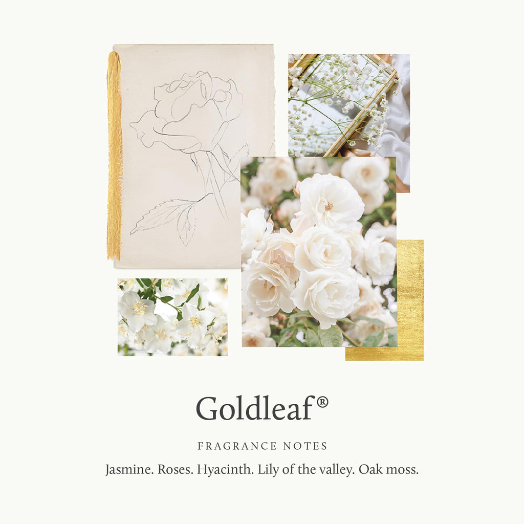 Thymes Goldleaf Shower Spray - Spa-Like Aroma with Jasmine, Rose & Oak Moss (3.4 fl oz)