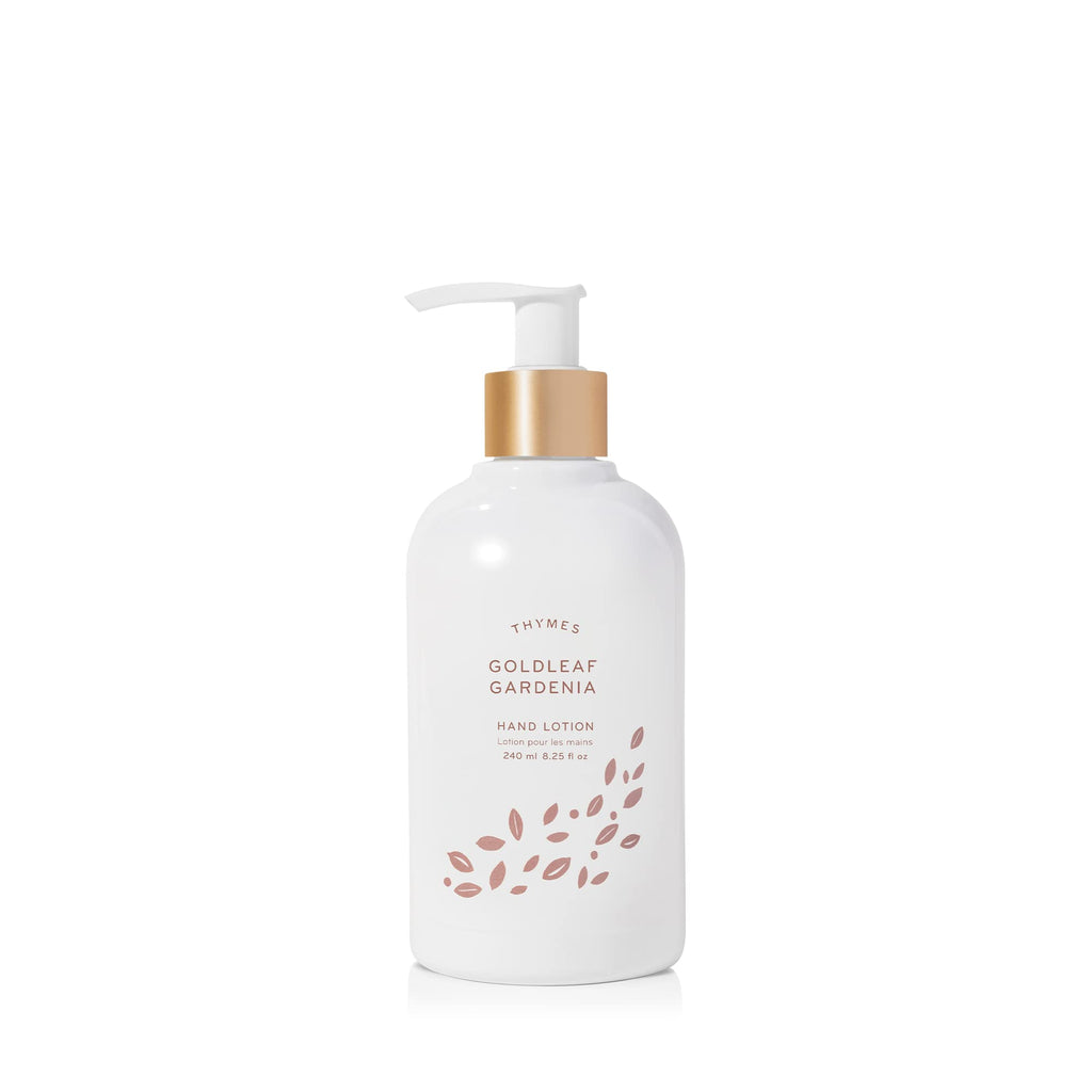 Thymes Hand Lotion Gold Pump – Goldleaf Gardenia, 8.25 Fl Oz