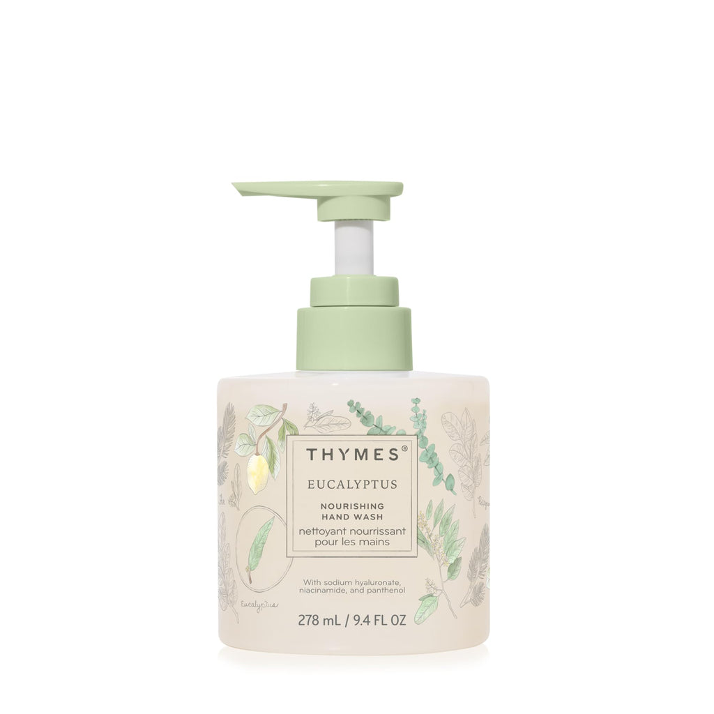 Thymes Nourishing Hand Wash – Spa-Style Liquid Soap with Eucalyptus & Lemongrass (9.4 fl oz)