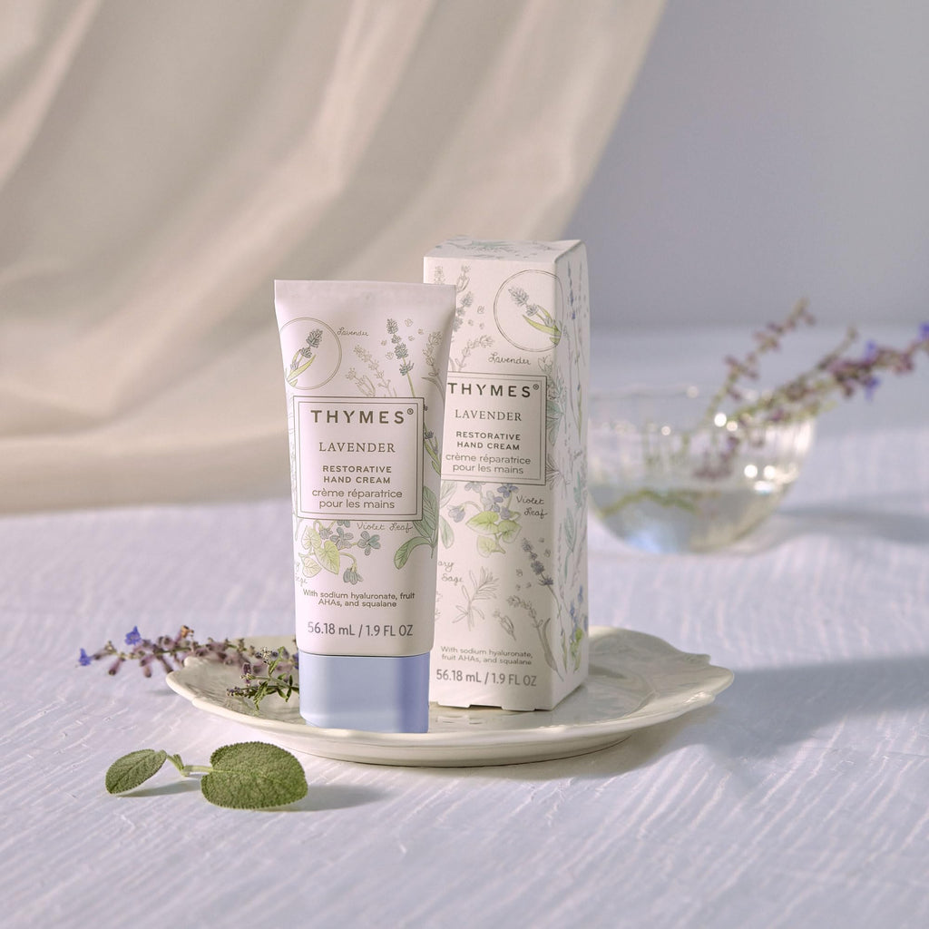 Thymes Restorative Hand Cream – Travel-Size Moisturizer with Lavender, Rosewood & Sage (1.9 fl oz)