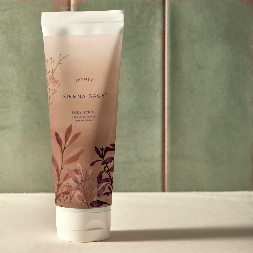 Thymes Sienna Sage Body Scrub | Hydrating Exfoliator for Body, Face, and More