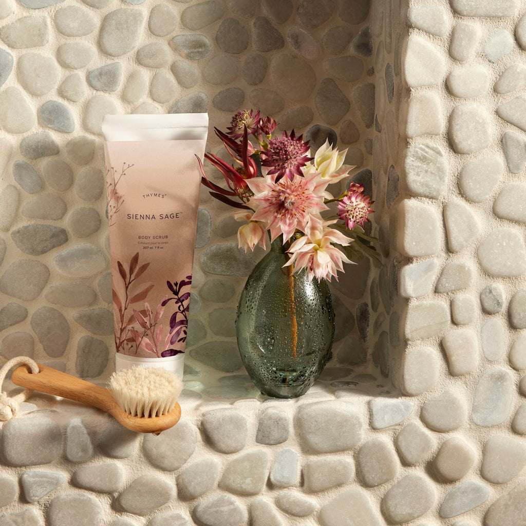 Thymes Sienna Sage Body Scrub | Hydrating Exfoliator for Body, Face, and More
