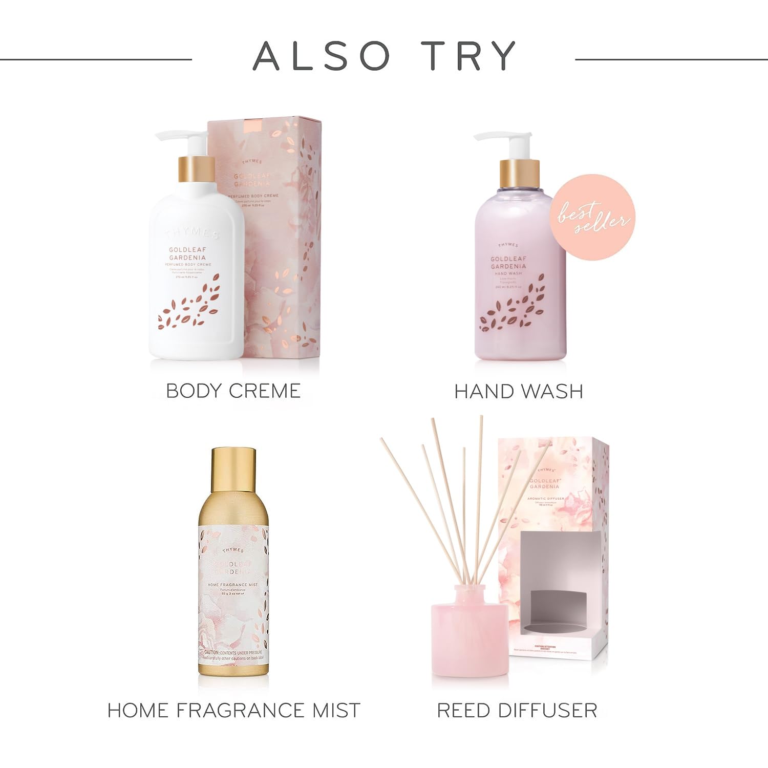 Thymes Hand Lotion Gold Pump – Goldleaf Gardenia, 8.25 Fl Oz