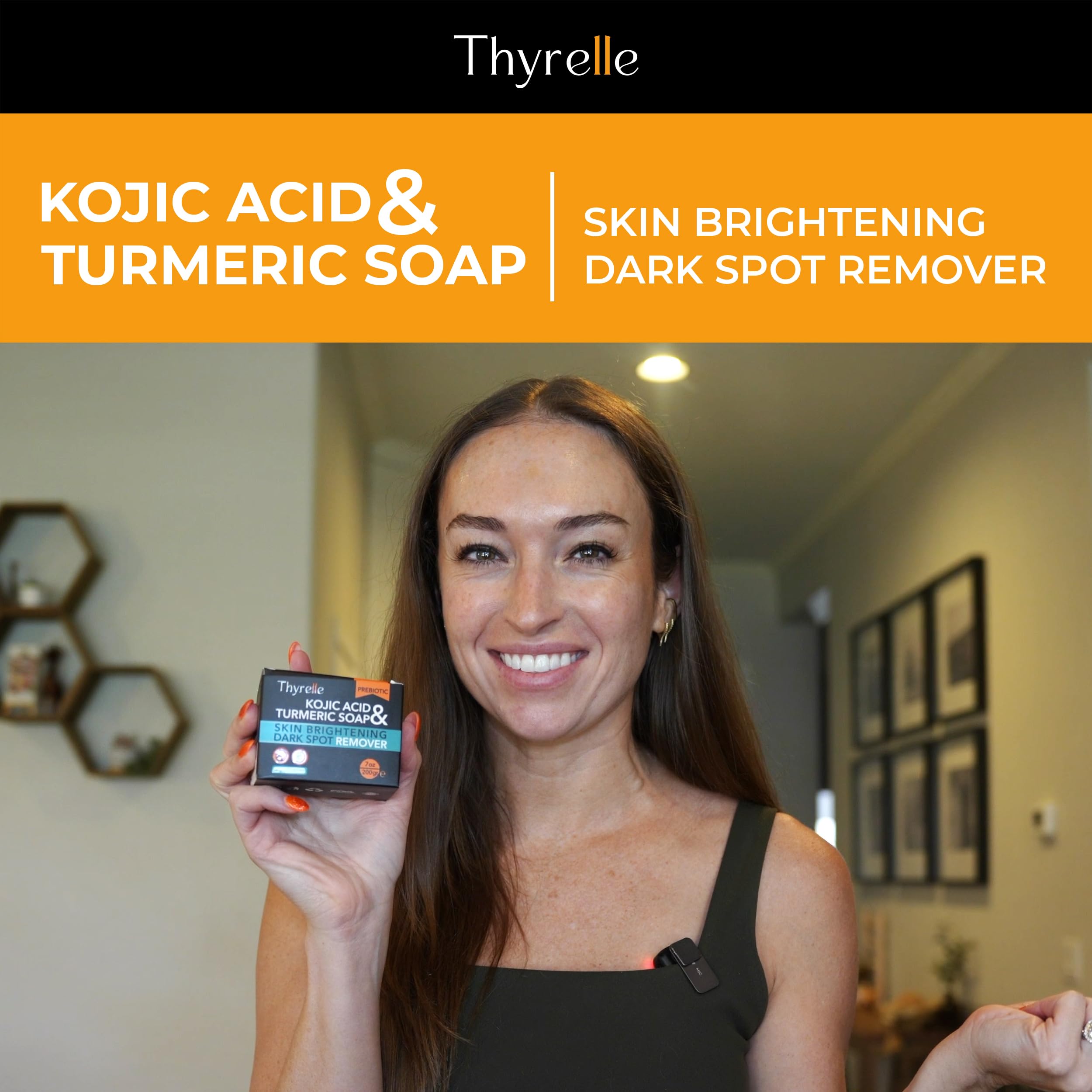 Thyrelle Kojic Acid & Turmeric Soap Bar (2 x 3.5 oz) — Brightening Skin