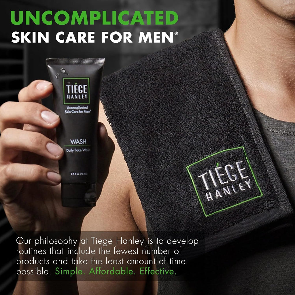 Tiege Hanley Bronze Gift Box for Men – 4-Piece Skincare Starter (Face Wash, SPF 20 Moisturizer, Lip Balm, Body Bar)