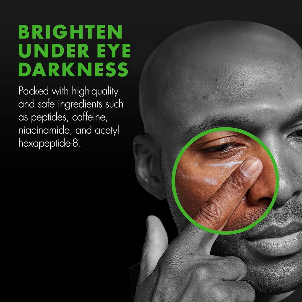 Tiege Hanley Eye Cream for Men – Hyaluronic Acid, Vitamin B3, Bright Oleoactif | 0.5 Oz, 2 Pack