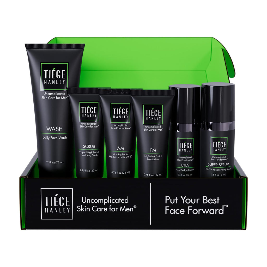 Tiege Hanley Level 3 Skin Care Set for Men – 6-Piece Anti-Aging Routine