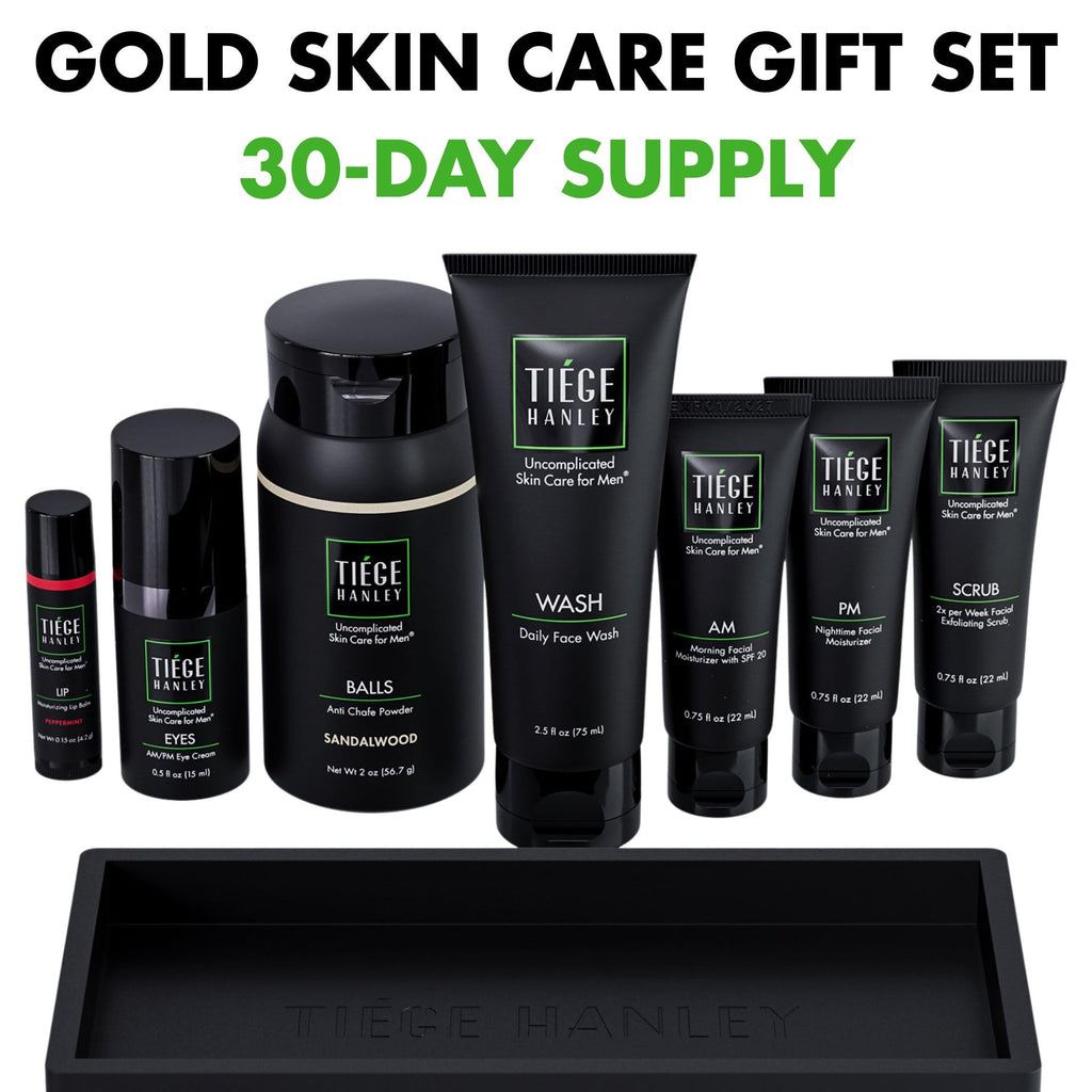 Tiege Hanley Gold Gift Box – 8-Piece Men’s Skincare Set