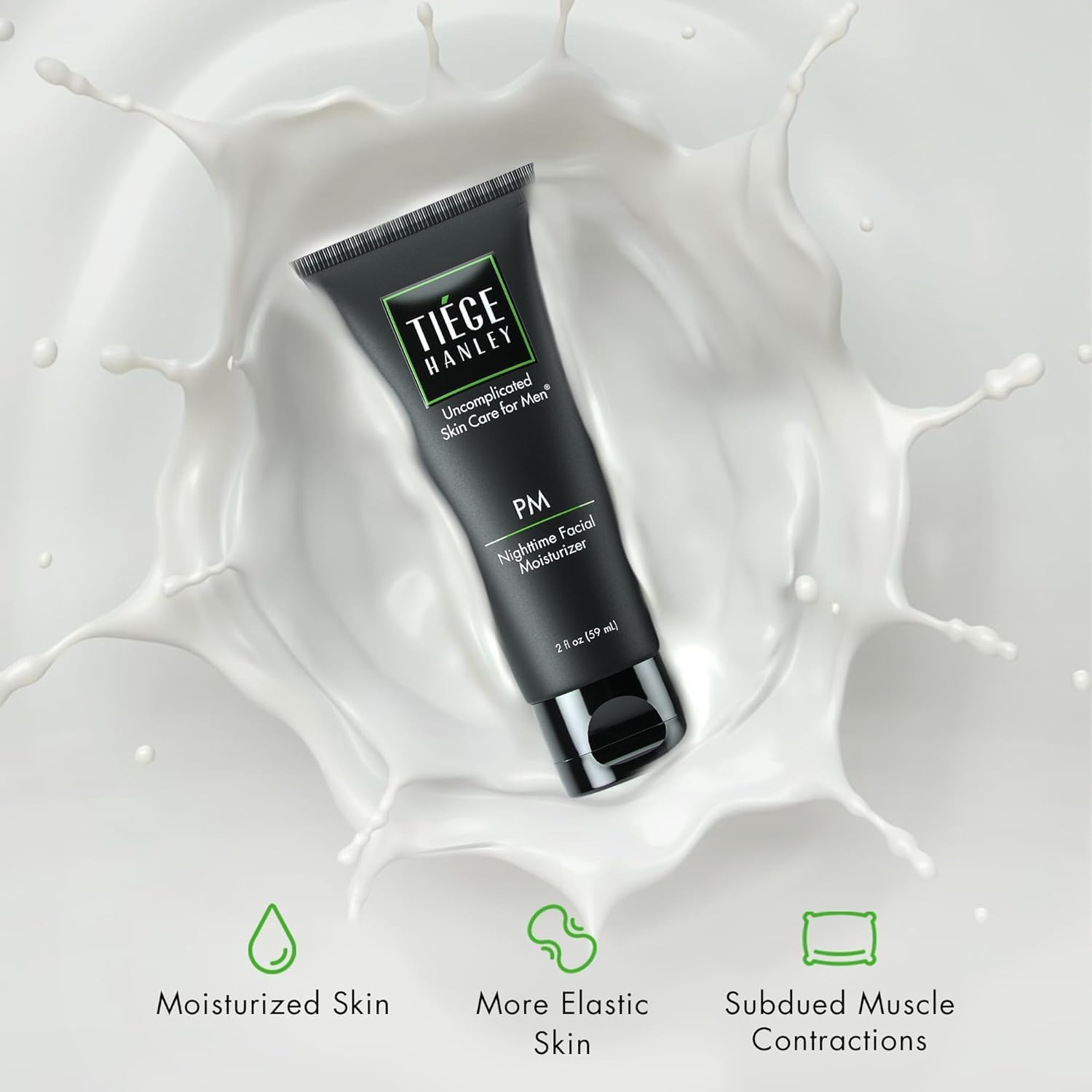Tiege Hanley Men’s AM SPF 20 Day Moisturizer + PM Night Peptide Moisturizer – 2.5 oz / 2 oz